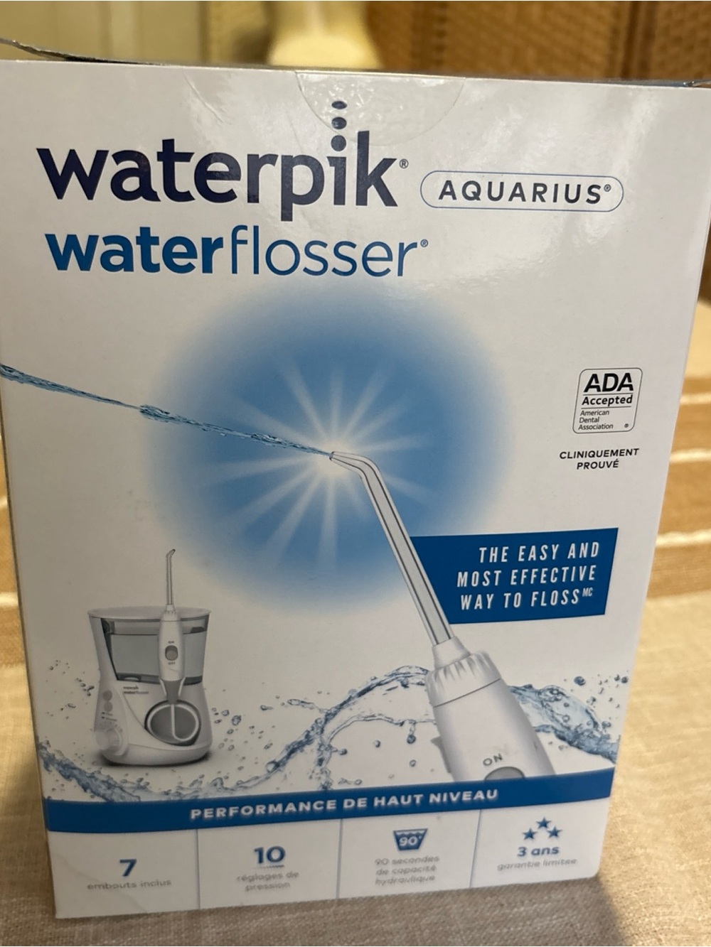 Waterpik Aquarius Water Flosser WP-660C white NEW IN BOX - PLASTIC SEALED